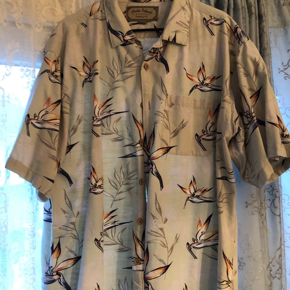 Palm Island Hawaiian shirt.